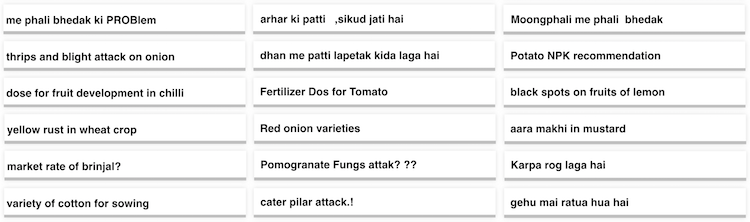 Farmer query data